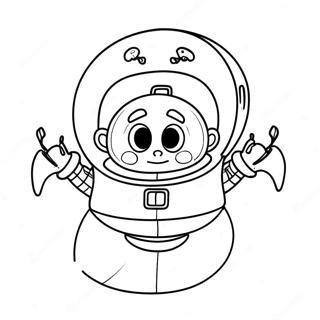 Pagina Para Colorear Del Lindisimo Alienigena De Toy Story En La Nave Espacial 69994-57882