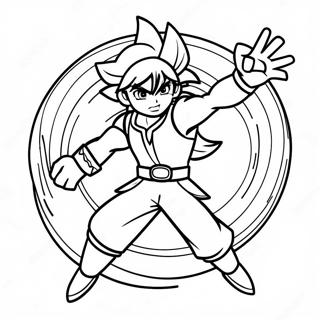 Beyblade Valkiria Páginas Para Colorear