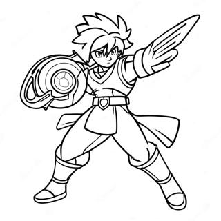 Pagina Para Colorear De Valkyrie Beyblade Dinamica En Batalla 70104-57967