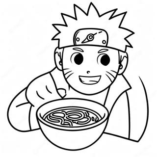 Pagina Para Colorear De Naruto Disfrutando De Un Delicioso Ramen 70124-57989