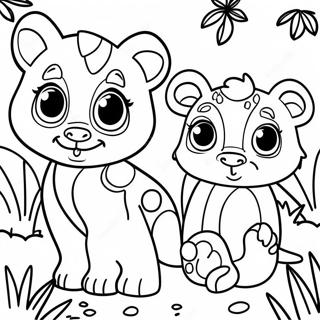 Pagina Para Colorear De Lindos Animales De La Jungla 70134-57987