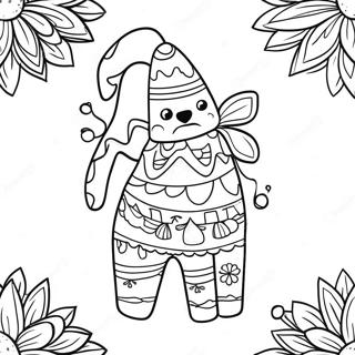 Pagina Para Colorear De Pinata Festiva De Navidad En Mexico 70174-58031