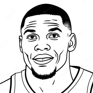 Pagina Para Colorear De Russell Westbrook 70323-58126