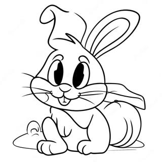 Pagina Para Colorear De Bugs Bunny Con Sombrero De Santa 70554-58340