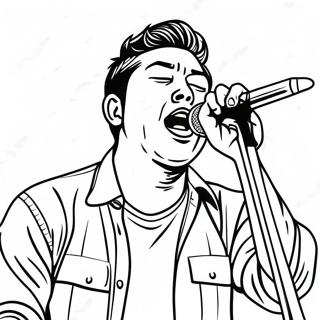 Pagina Para Colorear De Chino Moreno Cantando 70594-58361