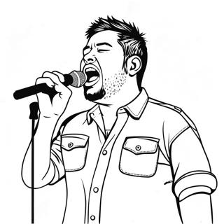 Pagina Para Colorear De Chino Moreno Cantando 70594-58362