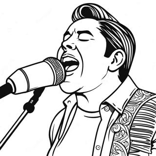 Pagina Para Colorear De Chino Moreno Cantando 70594-58364