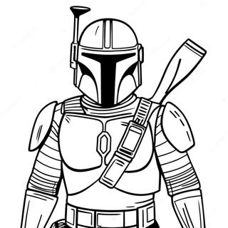 Pagina Para Colorear De Star Wars Mandalorian 70623-58378