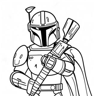 Pagina Para Colorear De Star Wars Mandalorian 70623-58379