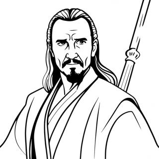 Pagina Para Colorear Qui Gon Jinn 70753-58482