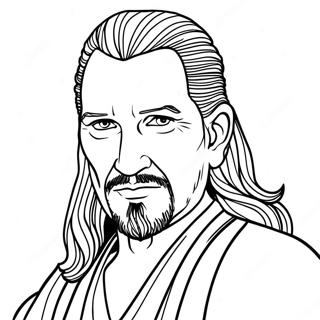 Pagina Para Colorear Qui Gon Jinn 70753-58483