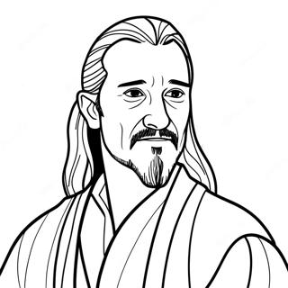 Pagina Para Colorear Qui Gon Jinn 70753-58484