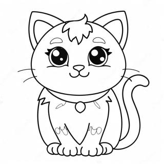 Pagina Para Colorear De Gato Pastel Goth Lindo 7085-5767