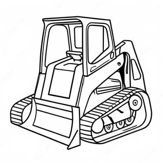 Pagina Para Colorear De Maquinaria Pesada Skid Steer 7104-5778