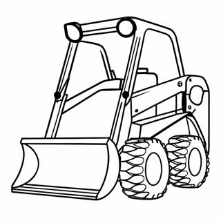 Pagina Para Colorear De Maquinaria Pesada Skid Steer 7104-5779