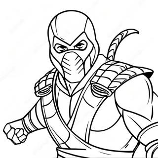 Pagina Para Colorear De Scorpion De Mortal Kombat 71153-58807