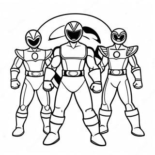 Pagina Para Colorear Del Equipo Mighty Morphin Power Ranger 71164-58818