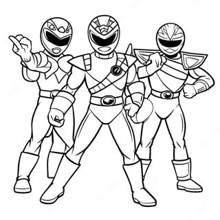 Pagina Para Colorear Del Equipo Mighty Morphin Power Ranger 71164-58819