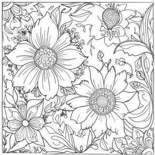 Pagina Para Colorear De Patron Floral De William Morris 71193-58840