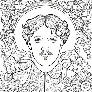 Pagina Para Colorear De Arte Nouveau De William Morris 71194-58841