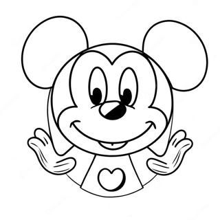 Pagina Para Colorear De La Cara De Mickey Mouse 71203-58847