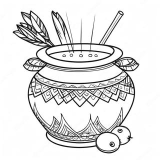 Pagina Para Colorear De Olla Tradicional De Pongal 71284-58913