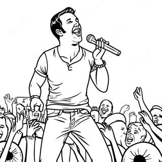 Pagina Para Colorear De Luke Bryan Actuando En El Escenario 71294-58924