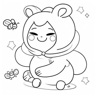 Abeja Y Puppycat Páginas Para Colorear