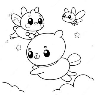 Abeja Y Puppycat Páginas Para Colorear