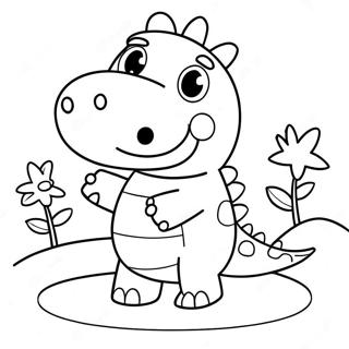 Pagina Para Colorear De Peppa Pig Dinosaurio 71393-58995