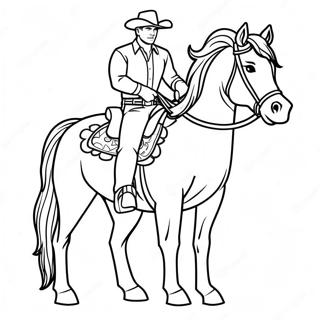 Pagina Para Colorear De Un Caballo Del Oeste 71413-59016