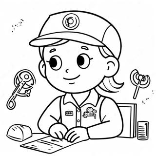 Pagina Para Colorear De Rosie Revere Ingeniera 71633-59191