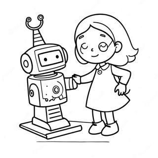 Pagina Para Colorear De Rosie Revere Creativa Construyendo Un Robot 71634-59200