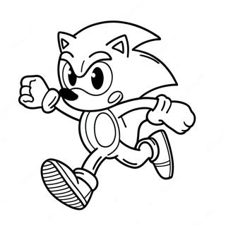 Pagina Para Colorear De Sonic Corriendo Rapido 71734-59266