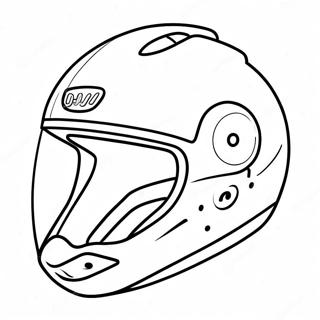 Pagina Para Colorear De Casco De Bicicleta Colorido 71744-59283