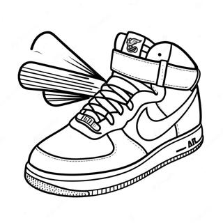 Pagina Para Colorear De Zapatilla Air Force 1 7174-5834