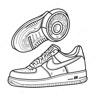 Pagina Para Colorear De Zapatilla Air Force 1 7174-5836