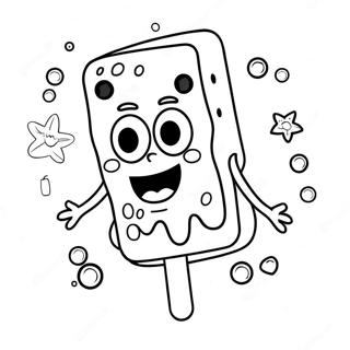 Pagina Para Colorear De Spongebob Popsicle Colorido 71784-59315