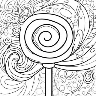 Pagina Para Colorear De Piruleta Colorida En Espiral 7185-5847