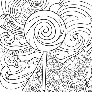 Pagina Para Colorear De Piruleta Colorida En Espiral 7185-5848