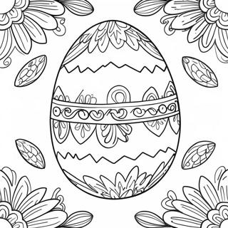 Pagina Para Colorear De Un Encantador Huevo De Pascua Vintage 71884-59395