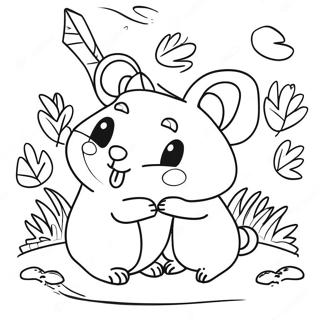 Hamster Y Gretel Páginas Para Colorear