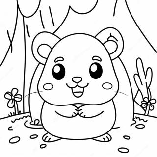 Hamster Y Gretel Páginas Para Colorear