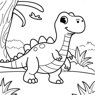 Pagina Para Colorear De Gogo Dino Adventure 71964-59459