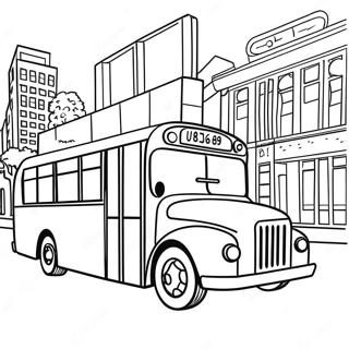 Pagina Para Colorear De Autobus De Ciudad 71973-59455