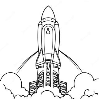 Pagina Para Colorear Del Lanzamiento Del Cohete Falcon 9 71994-59480