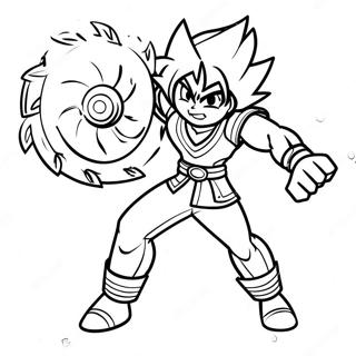 Beyblade Aquiles Páginas Para Colorear