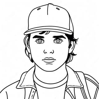 Stranger Things Steve Páginas Para Colorear