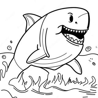 Pagina Para Colorear De King Shark En Accion 72275-59697