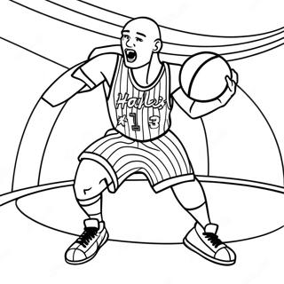 Pagina Para Colorear De Tiros De Truco De Baloncesto De Harlem Globetrotters 72405-59791